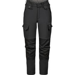 ENGEL Entire dame arbejdsbukser med 4-vejs strk Antrazitgr/Sort 2341-234