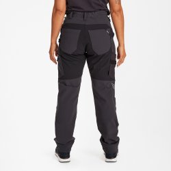 ENGEL Entire dame arbejdsbukser med 4-vejs strk Antrazitgr/Sort 2341-234