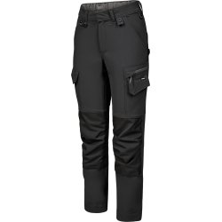 ENGEL Entire dame arbejdsbukser med 4-vejs strk Antrazitgr/Sort 2341-234