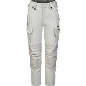 ENGEL Entire dame arbejdsbukser med 4-vejs strk Bone White / Anthracite Grey 2341-234