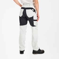 ENGEL Entire dame arbejdsbukser med 4-vejs strk Bone White / Anthracite Grey 2341-234