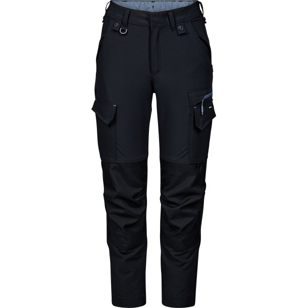 ENGEL Entire dame arbejdsbukser med 4-vejs strk Deep Blue / Dark Sea 2341-234