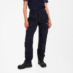 ENGEL Entire dame arbejdsbukser med 4-vejs strk Deep Blue / Dark Sea 2341-234