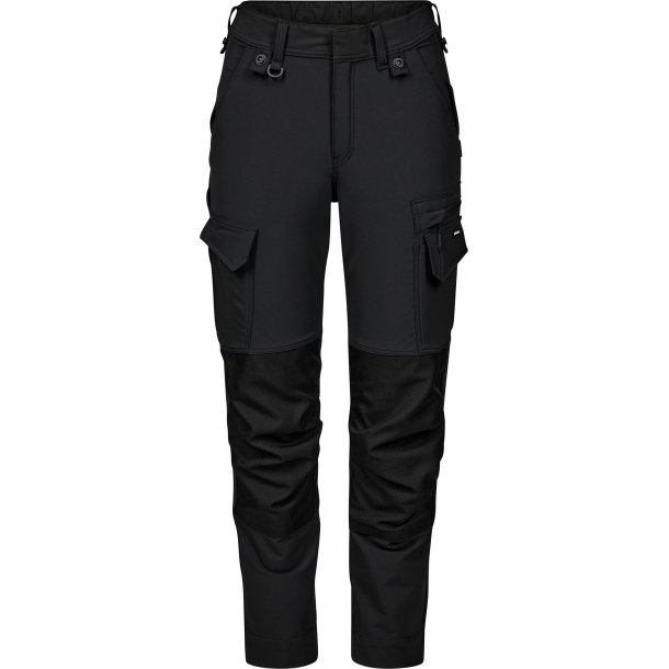 ENGEL Entire dame arbejdsbukser med 4-vejs str�k Sort 2341-234