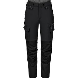 ENGEL Entire dame arbejdsbukser med 4-vejs strk Sort/Antrazitgr 2341-234