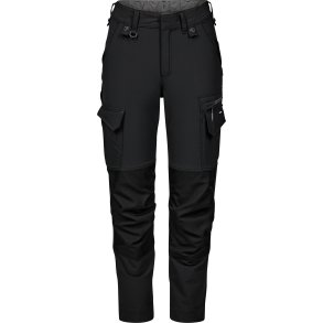 ENGEL Entire dame arbejdsbukser med 4-vejs strk Sort/Antrazitgr 2341-234