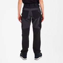 ENGEL Entire dame arbejdsbukser med 4-vejs strk Sort/Antrazitgr 2341-234