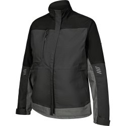 ENGEL Entire dame arbejdsjakke med strk Antrazitgr/Sort 1333-144