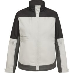 ENGEL Entire dame arbejdsjakke med stræk Bone White / Anthracite Grey 1333-144
