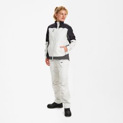 ENGEL Entire dame arbejdsjakke med stræk Bone White / Anthracite Grey 1333-144