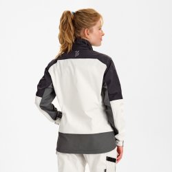 ENGEL Entire dame arbejdsjakke med stræk Bone White / Anthracite Grey 1333-144