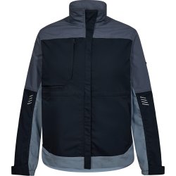 ENGEL Entire dame arbejdsjakke med 2-vejs strk Deep Blue / Dark Sea 1333-144