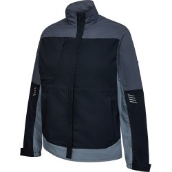 ENGEL Entire dame arbejdsjakke med 2-vejs strk Deep Blue / Dark Sea 1333-144