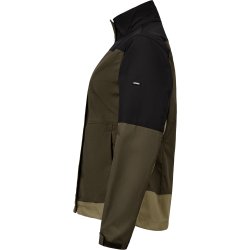 ENGEL Entire dame arbejdsjakke med str�k Forest Green/Sort 1333-144