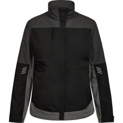 ENGEL Entire dame arbejdsjakke med stræk Sort/Antrazitgrå 1333-144