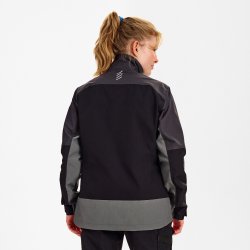 ENGEL Entire dame arbejdsjakke med stræk Sort/Antrazitgrå 1333-144