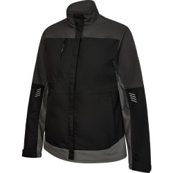 ENGEL Entire dame arbejdsjakke med stræk Sort/Antrazitgrå 1333-144