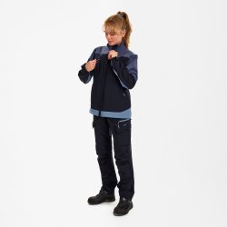 ENGEL Entire dame arbejdsjakke med 4-vejs strk Deep Blue / Dark Sea 1341-234