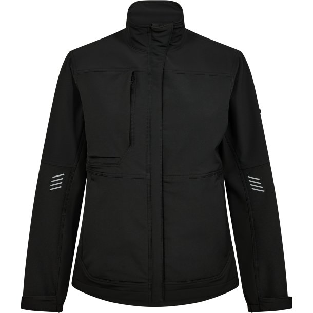 ENGEL Entire dame arbejdsjakke med 4-vejs str�k Sort 1341-234