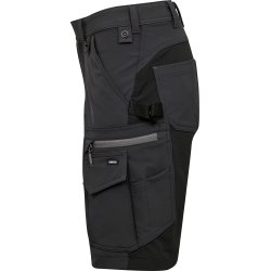 ENGEL Entire dame h�ndv�rkershorts med 4-vejs str�k Antrazitgr�/Sort 6341-234