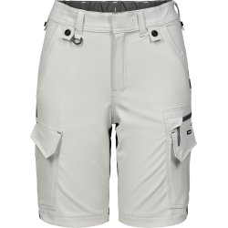 ENGEL Entire dame hndvrkershorts med 4-vejs strk Bone White / Anthracite Grey 6341-234