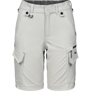 ENGEL Entire dame hndvrkershorts med 4-vejs strk Bone White / Anthracite Grey 6341-234