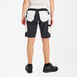 ENGEL Entire dame hndvrkershorts med 4-vejs strk Bone White / Anthracite Grey 6341-234