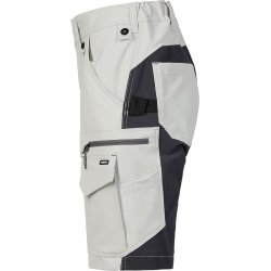 ENGEL Entire dame h�ndv�rkershorts med 4-vejs str�k Bone White / Anthracite Grey 6341-234