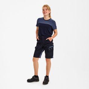 ENGEL Entire dame arbejdsshorts med 4-vejs strk Deep Blue / Dark Sea 6341-234
