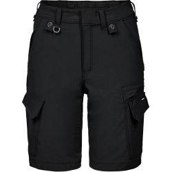 ENGEL Entire dame arbejdsshorts med 4-vejs str�k Sort 6341-234