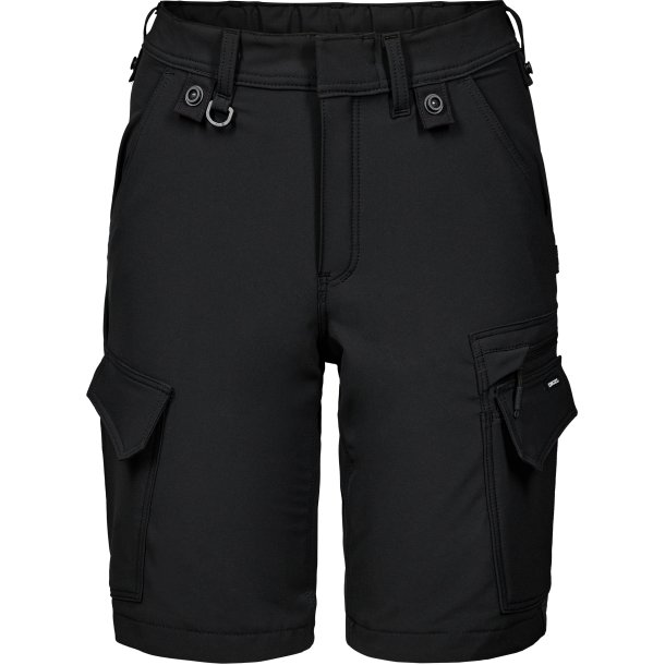ENGEL Entire dame arbejdsshorts med 4-vejs str�k Sort 6341-234