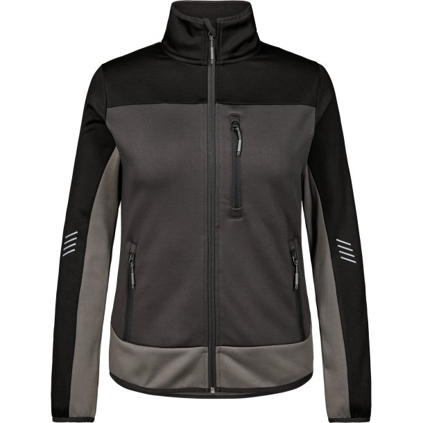 ENGEL Entire dame midlayer cardigan Antrazitgr/Sort 8336-238