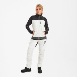 ENGEL Entire dame midlayer cardigan Bone White / Anthracite Grey 8336-238