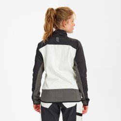 ENGEL Entire dame midlayer cardigan Bone White / Anthracite Grey 8336-238