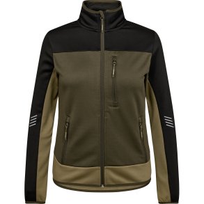 ENGEL Entire dame midlayer cardigan Forest Green/Sort 8336-238