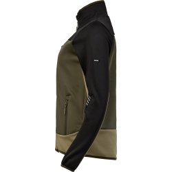 ENGEL Entire dame midlayer cardigan Forest Green/Sort 8336-238