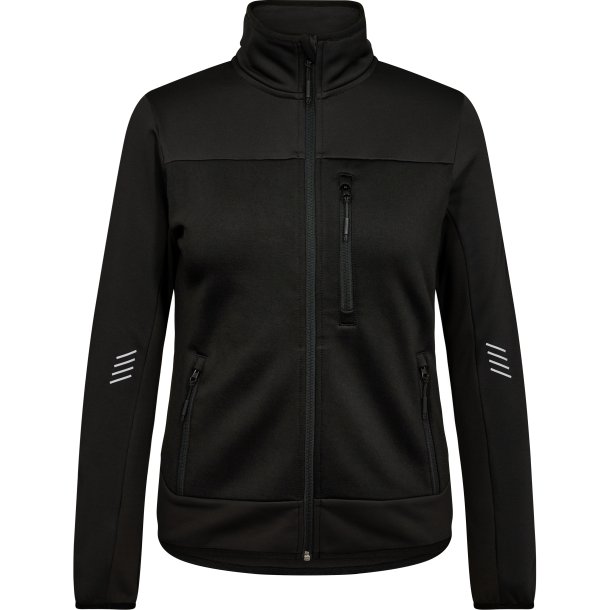 ENGEL Entire dame midlayer cardigan Sort 8336-238