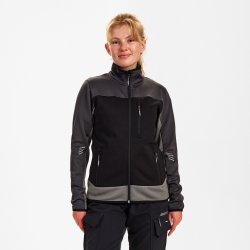 ENGEL Entire dame midlayer cardigan Sort/Antrazitgr� 8336-238