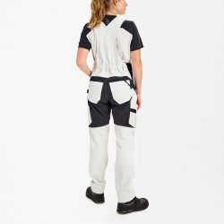 ENGEL Entire dame overall med 4-vejs strk Bone White / Anthracite Grey 3341-234