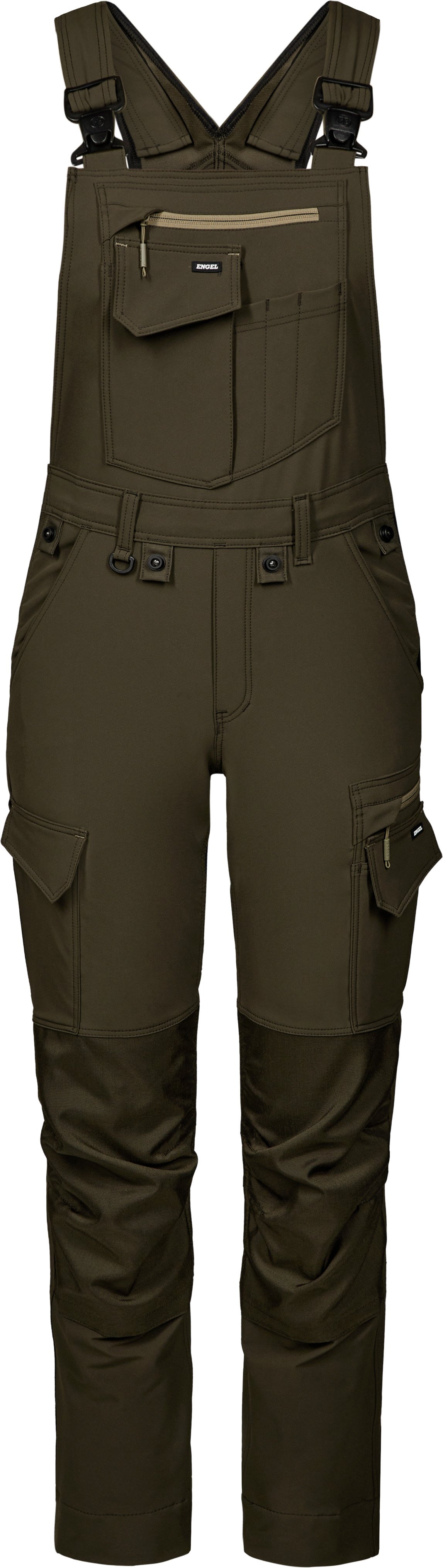 ENGEL Entire dame overall med 4-vejs stræk Forest Green/Sort 3341-234 ...