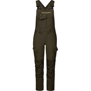 ENGEL Entire dame overall med 4-vejs strk Forest Green/Sort 3341-234