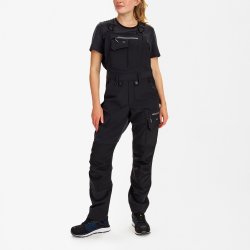 ENGEL Entire dame overall med 4-vejs strk Sort/Antrazitgr 3341-234