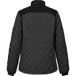 ENGEL Entire dame quiltet fleecejakke Antrazitgrå/Sort 1336-143