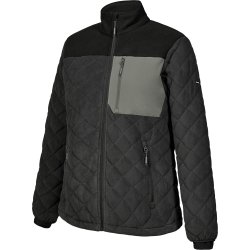 ENGEL Entire dame quiltet fleecejakke Antrazitgrå/Sort 1336-143