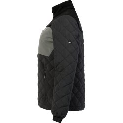 ENGEL Entire dame quiltet fleecejakke Antrazitgr�/Sort 1336-143