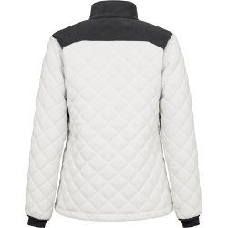 ENGEL Entire dame quiltet fleecejakke Bone White / Anthracite Grey 1336-143