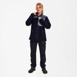 ENGEL Entire dame quiltet fleecejakke Deep Blue / Dark Sea 1336-143