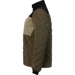 ENGEL Entire dame quiltet fleecejakke Forest Green/Sort 1336-143