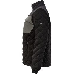 ENGEL Entire dame quiltet fleecejakke Sort/Antrazitgr� 1336-143