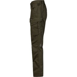 ENGEL Entire dame servicebukser med str�k Forest Green 2332-144